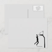 CARTE POSTALE BALLON DE BASKET (Devant / Derrière)
