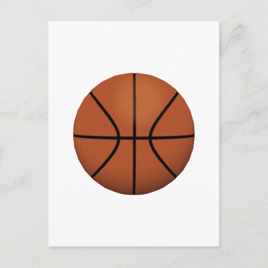 Carte Postale Ballon de basket: (Devant)