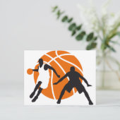 Carte Postale ballon de basket (Debout devant)