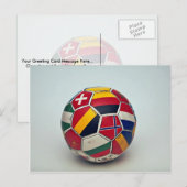 Carte Postale Ballon de foot (Devant / Derrière)