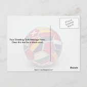 Carte Postale Ballon de foot (Dos)