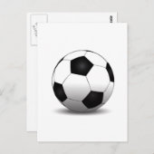Carte Postale Ballon de foot (Devant / Derrière)