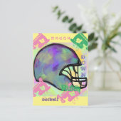 CARTE POSTALE BALLON DE FOOT AMÉRICAIN (Debout devant)