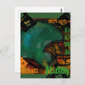 CARTE POSTALE BALLON DE FOOT AMÉRICAIN (Devant / Derrière)