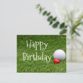 Carte Postale Ballon de golf (Debout devant)