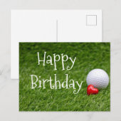 Carte Postale Ballon de golf (Devant / Derrière)
