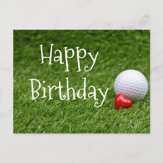 Carte Postale Ballon de golf (Devant)