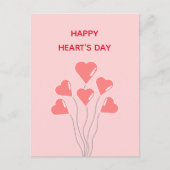 CARTE POSTALE BALLON DES COEURS (Devant)