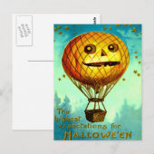 Carte Postale Ballon dirigeable Jack O' Lantern (Devant / Derrière)