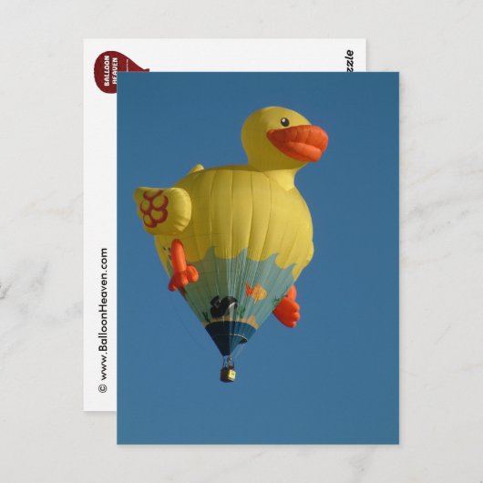Carte Postale Ballon gonflable (Devant / Derrière)