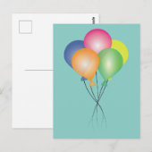 Carte Postale Ballons (Devant / Derrière)