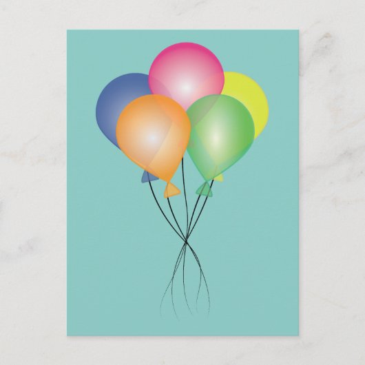 Carte Postale Ballons (Devant)