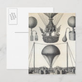 Carte Postale Ballons (Devant / Derrière)