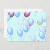 Carte Postale Ballons (Devant / Derrière)