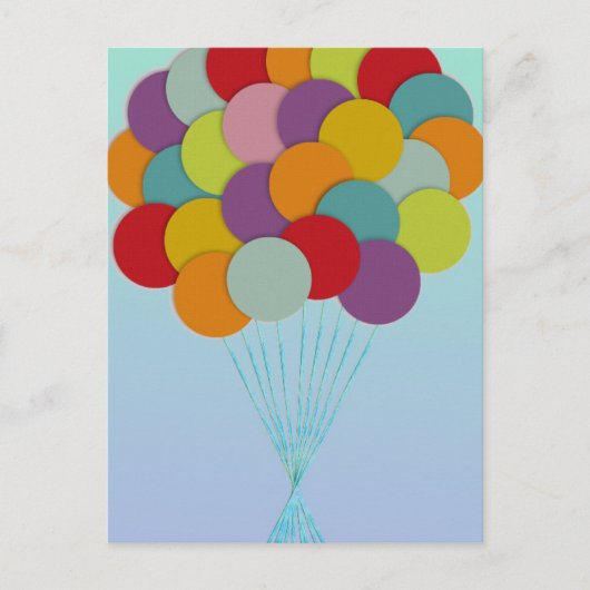 Carte Postale Ballons (Devant)