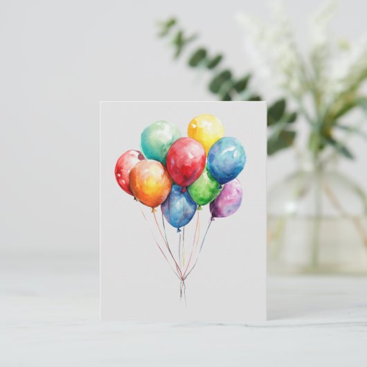 Carte Postale Ballons (Debout devant)