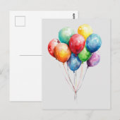 Carte Postale Ballons (Devant / Derrière)