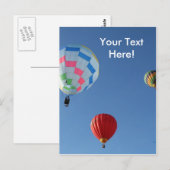 Carte Postale Ballons 3 (Devant / Derrière)