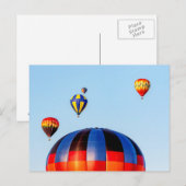 Carte Postale Ballons à air chaud (Devant / Derrière)