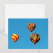 Carte Postale Ballons à air chaud (Devant / Derrière)