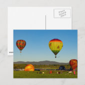 Carte Postale Ballons à Air Chaud (Devant / Derrière)