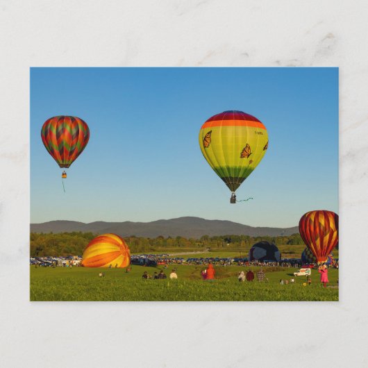 Carte Postale Ballons à Air Chaud (Devant)