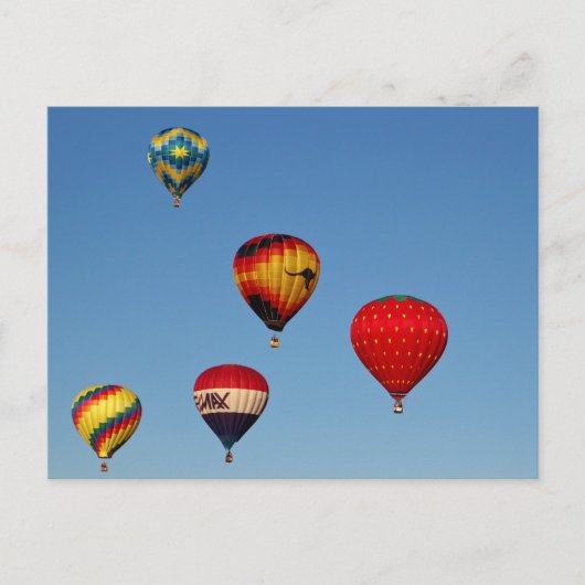 Carte Postale Ballons à air chaud (Devant)