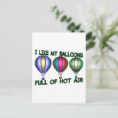 Carte Postale Ballons à air chaud (Debout devant)