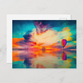 Carte Postale Ballons à air chaud (Devant / Derrière)