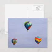 Carte Postale Ballons à air chaud (Devant / Derrière)
