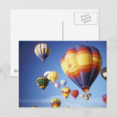 Carte Postale Ballons à air chaud (Devant / Derrière)