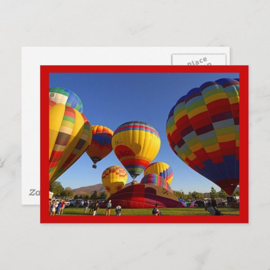 Carte Postale Ballons à air chaud 1 (Devant / Derrière)