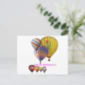 Carte Postale Ballons à air chaud ! ! ! Collage (Debout devant)