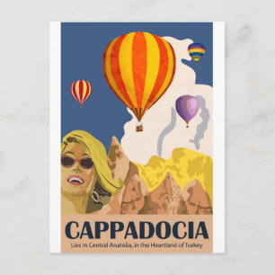 Carte Postale Ballons à air chaud sur la Cappadoce