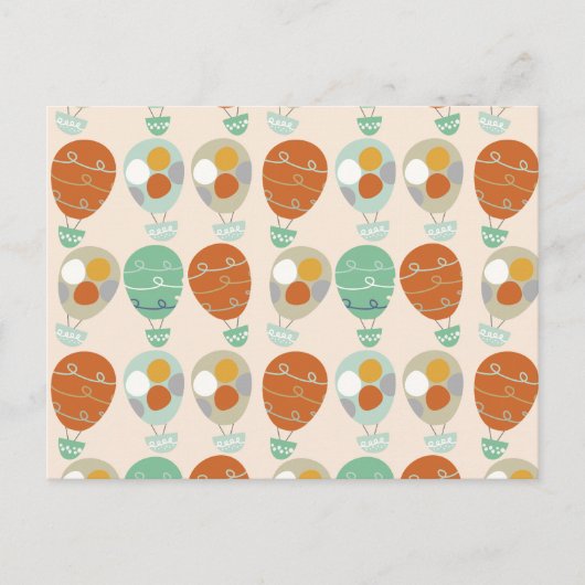 Carte Postale Ballons à air chauds lunatiques (Devant)