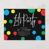 Carte Postale Ballons à points pour l'anniversaire des enfants a (Devant)