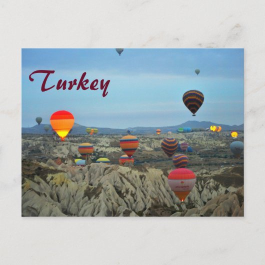 Carte postale Ballons aériens de Turquie (Devant)