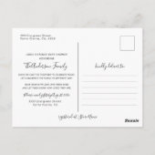 Carte Postale Ballons Baby shower par courrier interurbain (Dos)