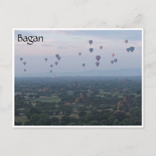 Carte Postale ballons bagan