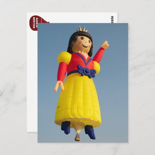 Carte Postale Ballons Blanche-Neige (Devant / Derrière)