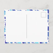 Carte Postale Ballons Bleus Cute Boy Photo Anniversaire Merci (Dos)