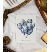 Carte Postale Ballons Bleus Delft, Joyeux anniversaire