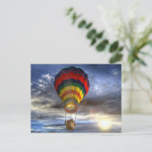 Carte Postale Ballons colorés à air chaud (Debout devant)