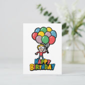 Carte Postale Ballons d'anniversaire (Debout devant)