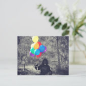 Carte Postale ballons d'anniversaire (Debout devant)