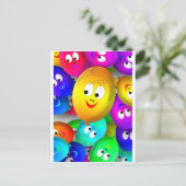 Carte Postale Ballons d'anniversaire (Debout devant)