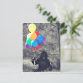 Carte Postale ballons d'anniversaire (Debout devant)