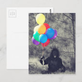 Carte Postale ballons d'anniversaire (Devant / Derrière)