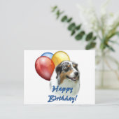 Carte Postale Ballons d'anniversaire australiens (Debout devant)