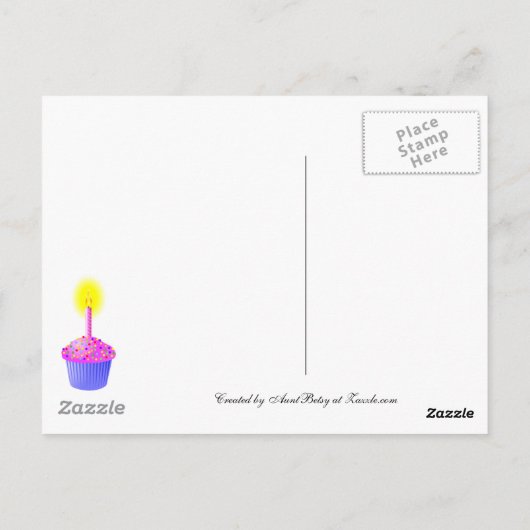 Carte postale Ballons d'anniversaire heureux (Dos)